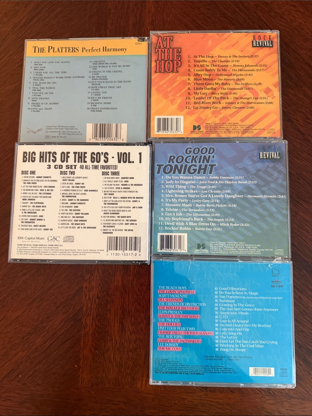 Assorted 5-Disc Classic Hits CD Lot - Multicolor Covers - Picture 2 of 2